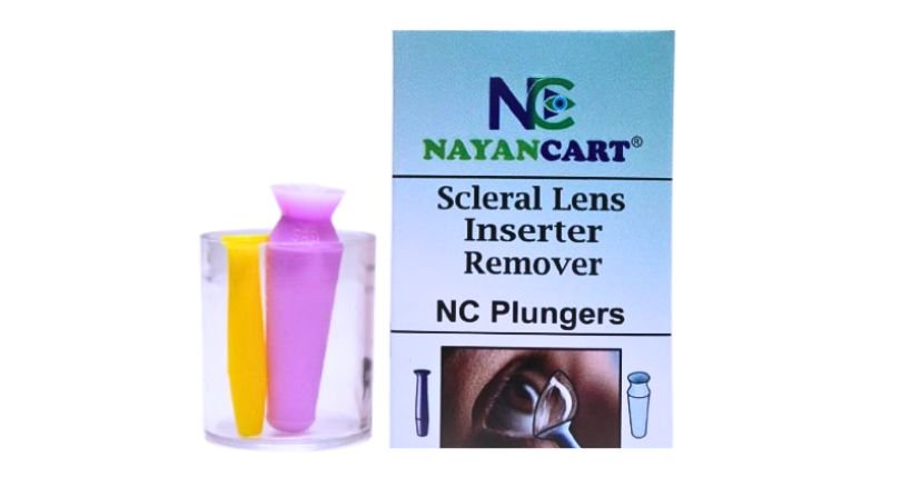 Scleral lens inserter removal tool by Nayancart