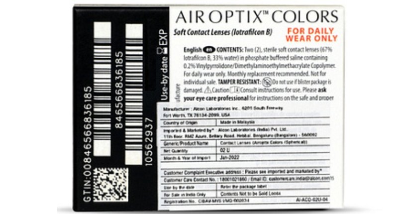 Alcon Air optix Colors